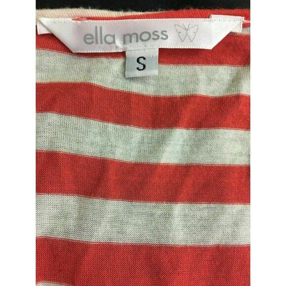 Ella Moss Anthropologie Striped short sleeve top - Picture 5 of 7